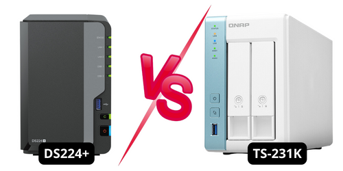 DS224+ Synology e TS-231K Qnap