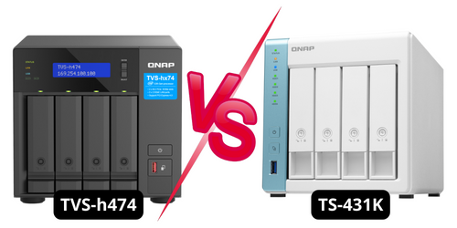TVS-h474 vs TS-431K Qnap