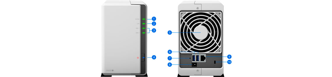 Especificações de hardware