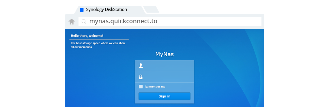 Fácil acesso com QuickConnect
