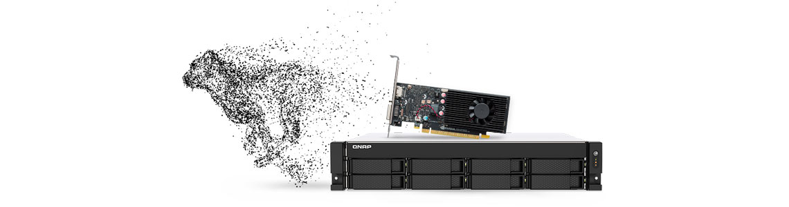 NAS com processamento acelerado por GPU via placa gráfica