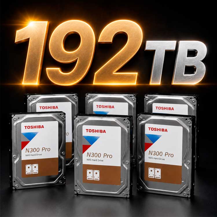 PACOTE DE ARMAZENAMENTO N300 PRO - 192TB - PACOTE DE ARMAZENAMENTO N300 PRO - 192TB