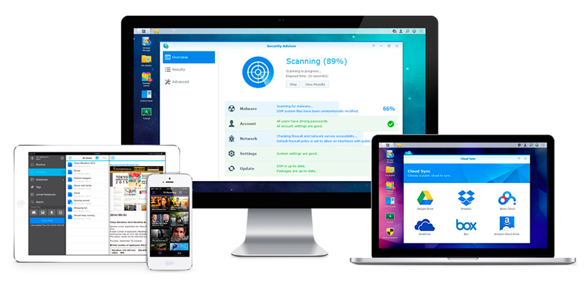Synology Diskstation, sistema operacional e aplicativos robustos