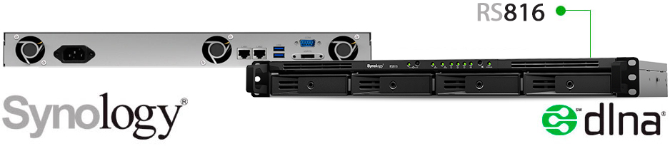 Um servidor em rack compacto para 4 discos