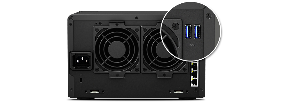 USB3.0 e eSATA - transferências rápidas para discos externos